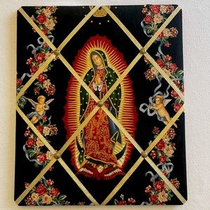 Our lady of Guadalupe photo/memo board.